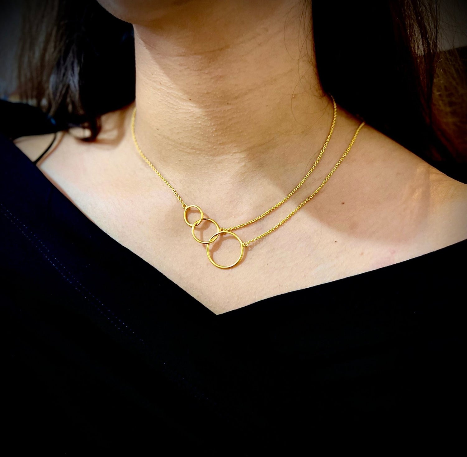 10 Ways to Style a 3 Tier Rings Gold Necklace - Silverings