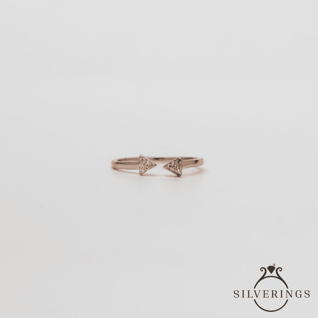 Always Towards you Zircon Ring - Silverings