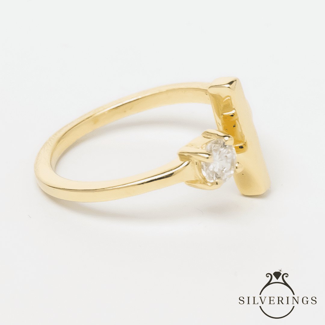 Bardot Gold Zircon Ring - Silverings