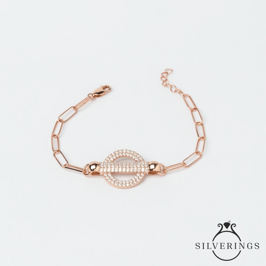 By hook or crook Rose Gold Bracelet - Silverings