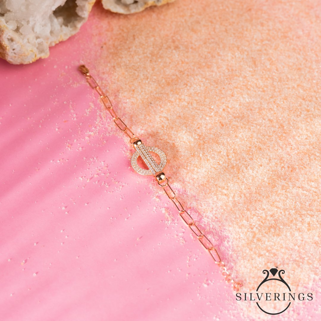 By hook or crook Rose Gold Bracelet - Silverings