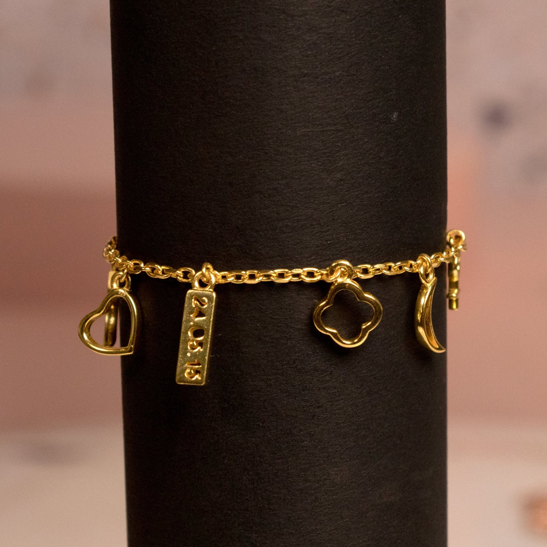 Charm My Way Gold Bracelet - Silverings