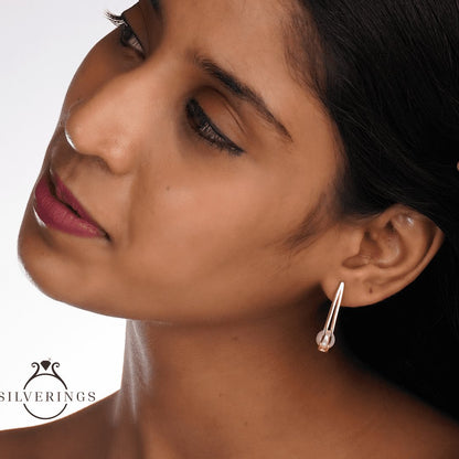 Drop of Pearl Gold Earrings - Silverings