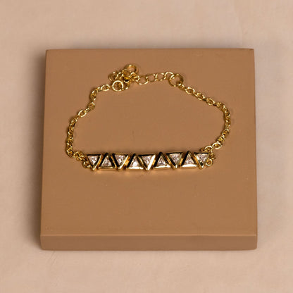 High Society Zircon Gold Bracelet - Silverings