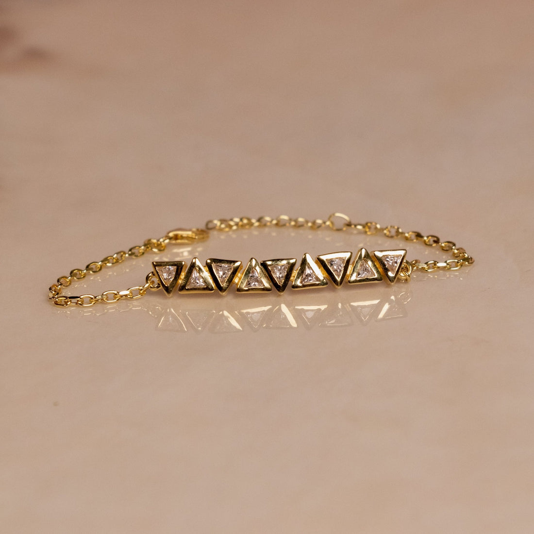 High Society Zircon Gold Bracelet - Silverings