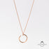 Nailed it Rose Gold Zircon Necklace - Silverings