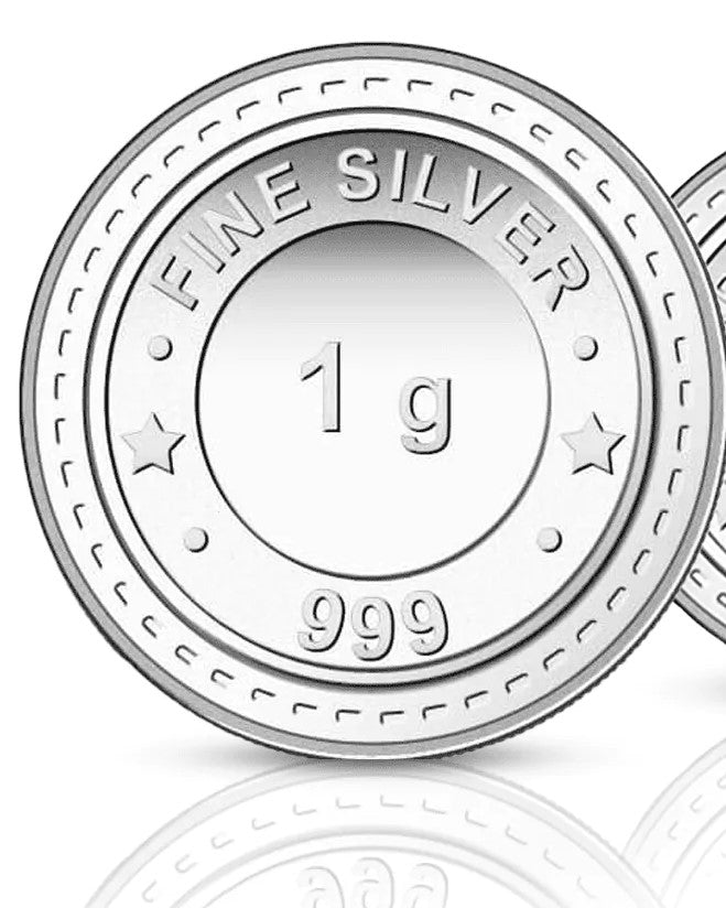 SILVERINGS 1GR 999 PURITY SILVER COIN - Silverings