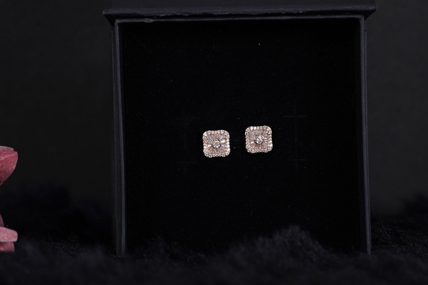 SILVERINGS 925 STERLING ARIANA ROSE GOLD EARRINGS - Silverings