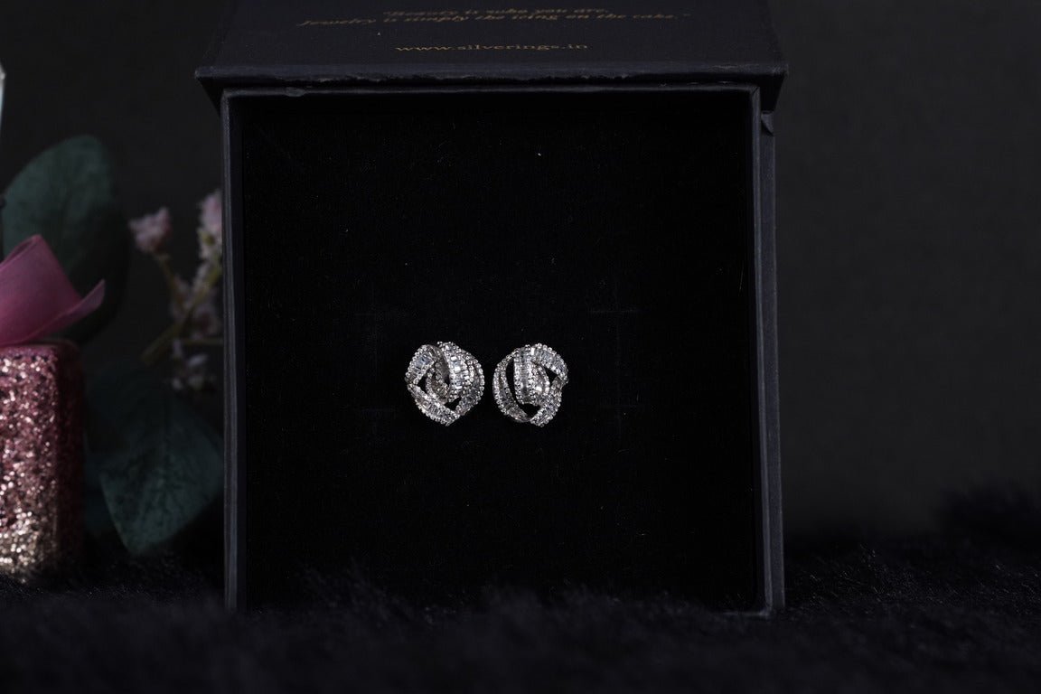 SILVERINGS 925 STERLING PENELOPE SILVER EARRINGS - Silverings