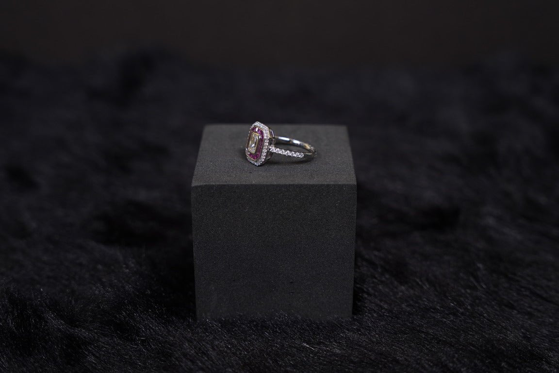 SILVERINGS 925 STERLING ROYAL RUBY SILVER RING - Silverings