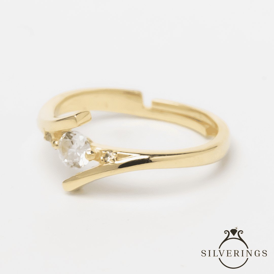 Solitaire Affair Zircon Ring - Silverings