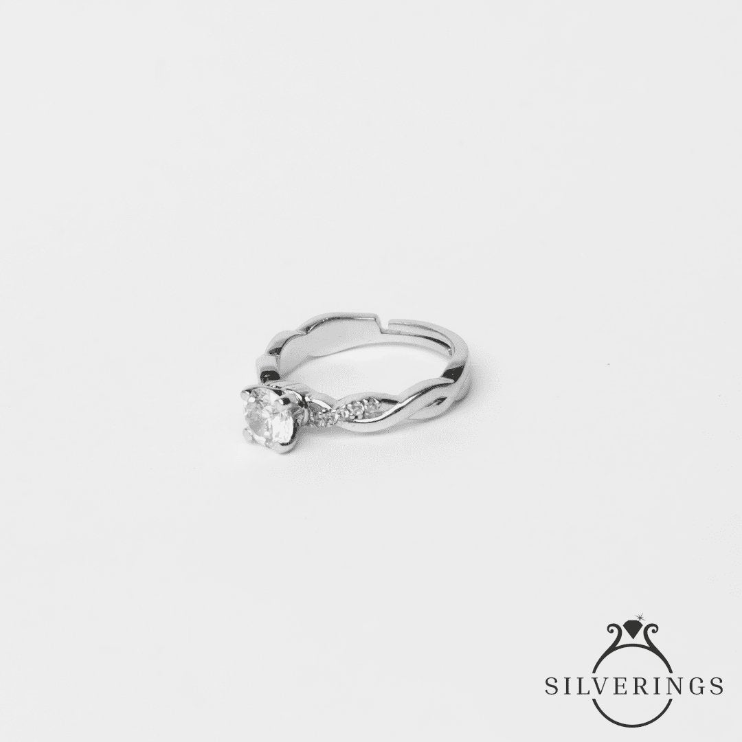 Sparkle on Sunshine Gold Zircon Ring - Silverings