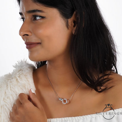 The Soul Tie Zircon Necklace - Silverings